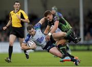 25 October 2014; Willie Faloon, Connacht, is tackled by Henry Slade, Exeter Chiefs. European Rugby Challenge Cup 2014/15, Pool 2, Round 2, Exeter Chiefs v Connacht, Sandy Park, Exeter, England. Picture credit: Phil Mingo / SPORTSFILE