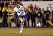 24 October 2014; Ruaidhri Higgins, Dundalk. SSE Airtricity League Premier Division, Dundalk v Cork City, Oriel Park, Dundalk, Co. Louth. Picture credit: Ramsey Cardy / SPORTSFILE