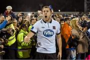 24 October 2014; Dundalk's Brian Gartland after the match. SSE Airtricity League Premier Division, Dundalk v Cork City, Oriel Park, Dundalk, Co. Louth. Picture credit: Ramsey Cardy / SPORTSFILE