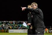 24 October 2014; Dundalk manager Stephen Kenny, right, and assistant manager Vinny Perth. SSE Airtricity League Premier Division, Dundalk v Cork City, Oriel Park, Dundalk, Co. Louth. Picture credit: Ramsey Cardy / SPORTSFILE