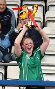 24 April 2007; Cliona Gannon, Dunmore Community School, Galway, holds the cup aloft. Pat the Baker Post Primary Schools All-Ireland Junior B Finals, Dunmore Community School, Galway v Loreto Grammar, Omagh, Tyrone, Kingspan Breffni Park, Co. Cavan. Picture credit: Oliver McVeigh / SPORTSFILE