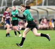 24 April 2007; Lucy Hannon, Dunmore Community School, Galway, celebrates after scoring a goal. Pat the Baker Post Primary Schools All-Ireland Junior B Finals, Dunmore Community School, Galway v Loreto Grammar, Omagh, Tyrone, Kingspan Breffni Park, Co. Cavan. Picture credit: Oliver McVeigh / SPORTSFILE