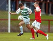 27 April 2007; David Cassidy, Shamrock Rovers, in action against Mark Quigley, St. Patrick’s Athletic. eircom League Premier Division, St. Patrick’s Athletic v Shamrock Rovers, Richmond Park, Dublin. Picture credit: David Maher / SPORTSFILE