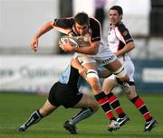27 April 2007; Ryan Caldwell, Ulster, is tackled by Graeme Beveridge, Glasgow Warriors. Magners League, Ulster v Glasgow Warriors, Ravenhill Park, Belfast, Co. Antrim. Picture credit: Oliver McVeigh / SPORTSFILE