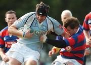 28 April 2007; Ed Mackey, Garryowen, is tackled by Kenny Dorian, Clontarf. AIB League Division 1 Semi-Final, Clontarf v Garryowen, Castle Avenue, Clontarf, Dublin. Photo by Sportsfile