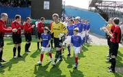 28 April 2007; The Crusaders team applaud, Linfield, the new League Champions on to the field. Carnegie Premier League, Linfield v Crusaders, Windsor Park, Belfast, Co. Antrim. Picture credit; Oliver McVeigh / SPORTSFILE