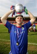 28 April 2007; Linfield's William Murphy with the Gibson cup League Championship. Carnegie Premier League, Linfield v Crusaders, Windsor Park, Belfast, Co. Antrim. Picture credit; Oliver McVeigh / SPORTSFILE