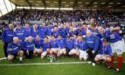 28 April 2007; The Linfield squad celebrate with the Gibson cup. Carnegie Premier League, Linfield v Crusaders, Windsor Park, Belfast, Co. Antrim. Picture credit; Oliver McVeigh / SPORTSFILE