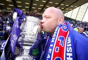 28 April 2007; Linfield manager David Jeffrey kisses the Gibson cup. Carnegie Premier League, Linfield v Crusaders, Windsor Park, Belfast, Co. Antrim. Picture credit; Oliver McVeigh / SPORTSFILE