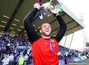 28 April 2007; Alan Mannus, Linfield, celebrates with the Gibson Cup. Carnegie Premier League, Linfield v Crusaders, Windsor Park, Belfast, Co. Antrim. Picture credit; Oliver McVeigh / SPORTSFILE