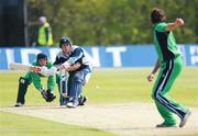 29 April 2007; J.L Denly, Kent, in action against Kyle McCallan, Ireland. Allianz ECB Friends Provident One Day Trophy, Ireland v Kent, Stormont, Belfast, Co. Antrim. Picture credit: Russell Pritchard / SPORTSFILE