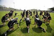 29 April 2007; The Sligo squad warm up before the start of the game. Allianz National Hurling League, Division 3 Final, Roscommon v Sligo, Kingspan Breffni Park, Co. Cavan. Picture credit: Oliver McVeigh / SPORTSFILE