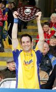 29 April 2007; Roscommon's Mervyn Connaughton holds aloft the Divison 3 shield. Allianz National Hurling League, Division 3 Final, Roscommon v Sligo, Kingspan Breffni Park, Co. Cavan. Picture credit: Oliver McVeigh / SPORTSFILE