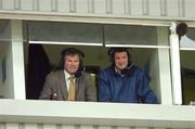 29 April 2007; RTE Gaelic Games correspondent Brian Carthy, left, in the commentary box with Tipperary hurling goalkeeper Brendan Cummins. Allianz National Hurling League, Division 2 Final, Wicklow v Laois, Semple Stadium, Thurles, Co. Tipperary. Picture credit: Brendan Moran / SPORTSFILE