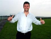 30 April 2007; Sunderland Chairman Niall Quinn in positive mood in Galway where he confirmed the dates of Sunderland's pre-season tour. Galway Race Course, Ballybrit, Co. Galway. Picture credit: Philip Cloherty / SPORTSFILE