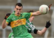 26 October 2014; Ciaran Heavey, Rhode, in action against Eoghan Lafferty, St Patrick's. AIB Leinster GAA Football Senior Club Championship, First Round, Rhode v St Patrick's, O'Connor Park, Tullamore, Co. Offaly. Picture credit: Ramsey Cardy / SPORTSFILE