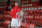 27 October 2014; Barry Molloy, Derry City, ahead of their FAI Ford Cup Final against St Patrick’s Athletic on Sunday. Derry City FAI Ford Cup Final Media Day, Brandywell Stadium, Derry City, Co. Derry. Picture credit: Oliver McVeigh / SPORTSFILE