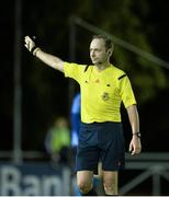 27 October 2014; Referee James McKell. SSE Airtricity League Promotion / Relegation Play-Off, First Leg, UCD v Galway United, The UCD Bowl, Belfield, Dublin. Picture credit: David Maher / SPORTSFILE
