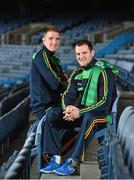 28 October 2014; Ireland captain Michael Murphy, right, and vice-captain Aidan Walsh at a GAA Go International Rules Press Conference ahead of the upcoming test against Australia. GAA Go International Rules Press Conference. Croke Park, Dublin. Picture credit: Ramsey Cardy / SPORTSFILE
