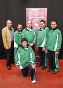 29 April 2007; The Laois team at the Team Ireland announcement for the 2007 Special Olympics World Summer Games. Pictured are, from left, Padraig Corkery, Head of sponsership Eircom, John Ryan, Portaloise, Joe Maher, Durrow, Jos Regan, Durrow, William Lawlor, Rathdowney and sitting, Anne Foley, Abbeyleix. The World Summer Games will be held in The People's Republic of China, in the city of Shanghai from the 2nd October to the 11th October 2007. RDS, Dublin. Photo by Sportsfile