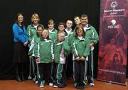 29 April 2007; Carol McMahon, left, eircom Sponsorship manager, with Antrim's Phyllis Gilliland, Head of Athletics, Lesley Farmer, Glen Ballance, Ryan Archibald, Una McGarry, Mary Blaire, Kirsty Devlin, Kathlin McCollum and Rachel Aiken, at the Team Ireland announcement for the 2007 Special Olympics World Summer Games. The World Summer Games will be held in The People's Republic of China, in the city of Shanghai from the 2nd October to the 11th October 2007. RDS, Dublin. Picture credit: Ray Lohan / SPORTSFILE  *** Local Caption ***