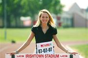 30 April 2007; Model Kate O'Neill at the launch of the SPAR Mile Challenge, which she will participate in the event. Irishtown Stadium, Ringsend, Dublin. Picture credit: David Maher /  SPORTSFILE