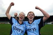 5 May 2007; Noelle Healy, left, and Karen Kennedy, Dublin, celebrate after victory over Wexford. Suzuki Ladies NFL Division 2 Final, Dublin v Wexford, Semple Stadium, Thurles. Photo by Sportsfile
