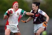 6 May 2007; Fiona McHale, Mayo, in action against Michelle Burke, Galway. Suzuki Ladies NFL Division 1 Final, Mayo v Galway, Dr Hyde Park, Roscommon. Photo by Sportsfile