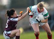 6 May 2007; Cora Staunton, Mayo, in action against Michelle Burke, Galway. Suzuki Ladies NFL Division 1 Final, Mayo v Galway, Dr Hyde Park, Roscommon. Photo by Sportsfile