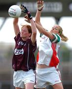 6 May 2007; Sarah Noone, Galway, in action against Ciara McDermott, Mayo. Suzuki Ladies NFL Division 1 Final, Mayo v Galway, Dr Hyde Park, Roscommon. Photo by Sportsfile