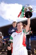 6 May 2007; Mayo captain Chris Heffernan lifts the cup. Suzuki Ladies NFL Division 1 Final, Mayo v Galway, Dr Hyde Park, Roscommon. Photo by Sportsfile