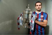 28 October 2014; Christy Fagan, St Patrick's Athletic, ahead of their FAI Ford Cup Final against Derry City on Sunday. FAI Ford Cup Final Media Day - St Patrick’s Athletic, Richmond Park, Dublin. Photo by Sportsfile