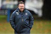28 October 2014; Leinster head coach Matt O'Connor arrives for squad training ahead of their Guinness PRO12, Round 7, game against Edinburgh on Friday. Leinster Rugby Squad Training, Rosemount, Belfield, UCD, Dublin. Picture credit: Ramsey Cardy / SPORTSFILE