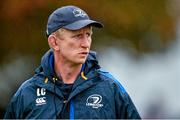 28 October 2014; Leinster forwards coach Leo Cullen arrives for squad training ahead of their Guinness PRO12, Round 7, game against Edinburgh on Friday. Leinster Rugby Squad Training, Rosemount, Belfield, UCD, Dublin. Picture credit: Ramsey Cardy / SPORTSFILE