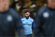 28 October 2014; Leinster's Mick McGrath arrives for squad training ahead of their Guinness PRO12, Round 7, game against Edinburgh on Friday. Leinster Rugby Squad Training, Rosemount, Belfield, UCD, Dublin. Picture credit: Ramsey Cardy / SPORTSFILE