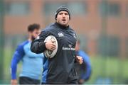28 October 2014; Leinster's Aaron Dundon during squad training ahead of their Guinness PRO12 Round 7 game against Edinburgh on Friday. Leinster Rugby Squad Training, Rosemount, Belfield, UCD, Dublin. Picture credit: Ramsey Cardy / SPORTSFILE