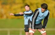 28 October 2014; Munster's Donncha O'Callaghan during squad training ahead of their Guinness PRO12 Round 7 game against Cardiff Blues on Saturday. Munster Rugby Squad Training, University of Limerick, Limerick. Picture credit: Diarmuid Greene / SPORTSFILE
