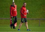 28 October 2014; Munster assistant coach Ian Costello, right, and head coach Anthony Foley during squad training ahead of their Guinness PRO12 Round 7 game against Cardiff Blues on Saturday. Munster Rugby Squad Training, University of Limerick, Limerick. Picture credit: Diarmuid Greene / SPORTSFILE