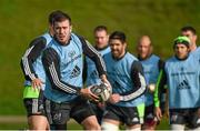 28 October 2014; Munster's JJ Hanrahan in action during squad training ahead of their Guinness PRO12 Round 7 game against Cardiff Blues on Saturday. Munster Rugby Squad Training, University of Limerick, Limerick. Picture credit: Diarmuid Greene / SPORTSFILE