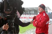 28 October 2014; Ulster's Rob Herring during a press conference ahead of their Guinness PRO12 Round 7 game against Newport Gwent Dragons on Saturday. Ulster Rugby Press Conference, Kingspan Stadium. Limerick Picture credit: John Dickson / SPORTSFILE