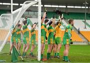 26 October 2014; Rhode players prepare to defend a free. AIB Leinster GAA Football Senior Club Championship, First Round, Rhode v St Patrick's, O'Connor Park, Tullamore, Co. Offaly. Picture credit: Ramsey Cardy / SPORTSFILE