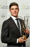 24 October 2014; Dublin footballer Diarmuid Connolly with his 2014 GAA GPA All-Star award at the 2014 GAA GPA All-Star Awards, sponsored by Opel. Convention Centre, Dublin. Photo by Sportsfile