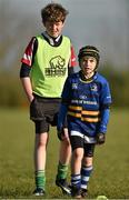 29 October 2014; Keith Holligan, right, and Robert Wall, during the Leinster School of Excellence on Tour in Cill Dara RFC, Cill Dara RFC, Co. Kildare. Picture credit: Barry Cregg / SPORTSFILE