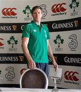 29 October 2014; Ireland forwards coach Simon Easterby arrives for a press conference ahead of their Guinness Series Autumn Internationals against South Africa, Georgia and Australia. Ireland Rugby Press Conference, Drawing Room, Carton House, Maynooth, Co. Kildare. Picture credit: Stephen McCarthy / SPORTSFILE