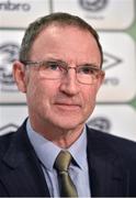 29 October 2014; Martin O'Neill, Republic of Ireland, manager during a squad announcement. Republic of Ireland Squad Announcement, FAI Headquarters, Abbotstown, Dublin. Picture credit: Matt Browne / SPORTSFILE