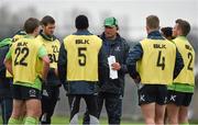 29 October 2014; Connacht head coach Pat Lam speaks to his players during squad training ahead of their Guinness Pro12, Round 7, match against Ospreys on Friday. Connacht Rugby Squad Training, Sportsground, Galway. Picture credit: Diarmuid Greene / SPORTSFILE