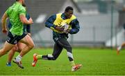 29 October 2014; Connacht's Niyi Adeolokun in action during squad training ahead of their Guinness Pro12, Round 7, match against Ospreys on Friday. Connacht Rugby Squad Training, Sportsground, Galway. Picture credit: Diarmuid Greene / SPORTSFILE