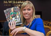 29 October 2014; Lisa Morrissey, from Co. Carlow, during the launch of the book 'One Sunday: A Day in the Life of the Mayo Football Team' by Conor Mortimer with Jackie Cahill (published by Hero Books, priced €16.99). McWilliam Hotel, Claremorris, Co. Mayo. Picture credit: Ray Ryan / SPORTSFILE