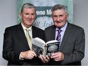 30 October 2014; Eugene McGee with Mick O'Dwyer at the launch of his book 'The GAA in My Time' by Eugene McGee. Croke Park, Dublin. Picture credit: Matt Browne / SPORTSFILE