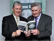 30 October 2014; Eugene McGee with Mick O'Dwyer at the launch of his book 'The GAA in My Time' by Eugene McGee. Croke Park, Dublin. Picture credit: Matt Browne / SPORTSFILE
